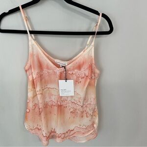NEW Bella Dahl Tencel Camisole Blouse Pink Coral Tye Dye Size XS NWT Summer 3
